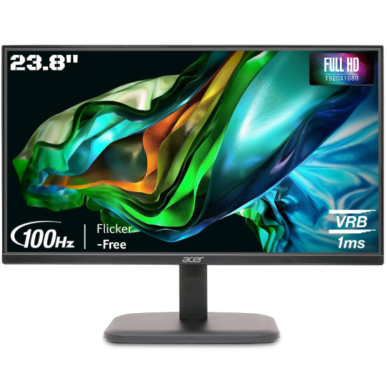 Acer 23.8 Inch (60.4 cm) Full HD (1920x1080) VA Panel LCD Monitor